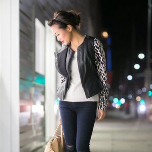 BCBGMaxAzria Liu Leather Vest